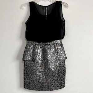 Forenza~ Black + Silver Dress, cocktail mini sexy party new years Vegas